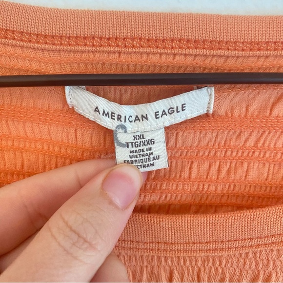 American Eagle Outfitters Orange Boxy Crew Neck Tee‎ - Picture 3 of 4